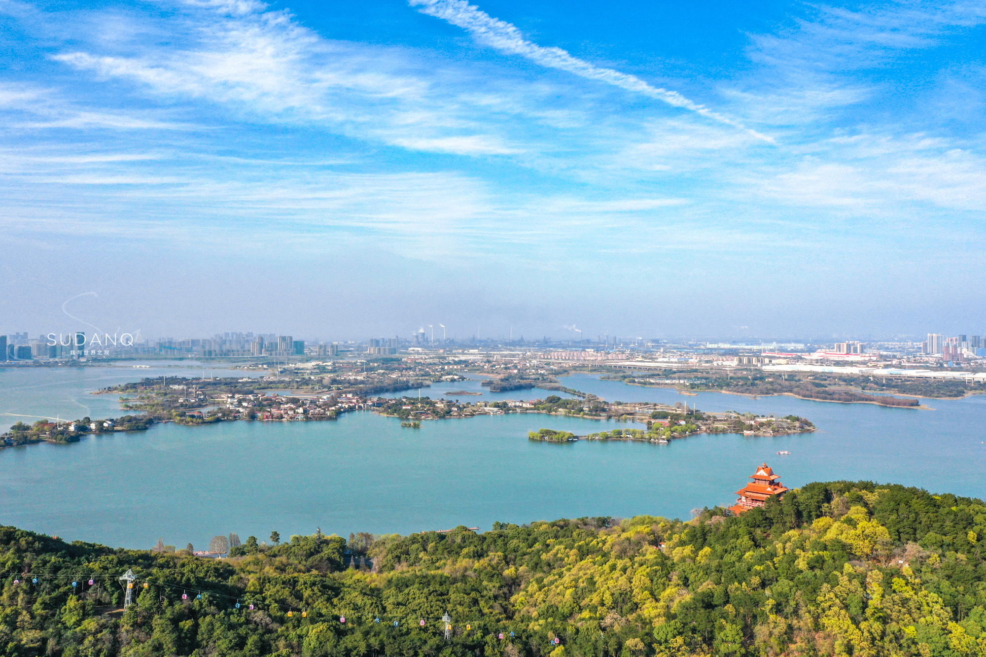 武汉东湖，中国第二大城中湖究竟有多大？有人说要逛一天