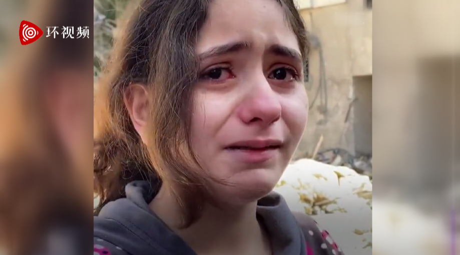 巴勒斯坦女孩，镜头前的一幕让人心碎！孩子们做错了什么？
