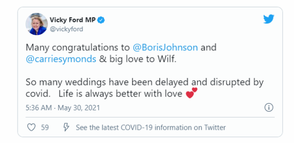 英国首相约翰逊与未婚妻举行“秘密婚礼”