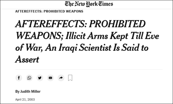 炒作“病毒武汉泄露”的美国记者，原来还是美国发动伊拉克战争的“帮凶”