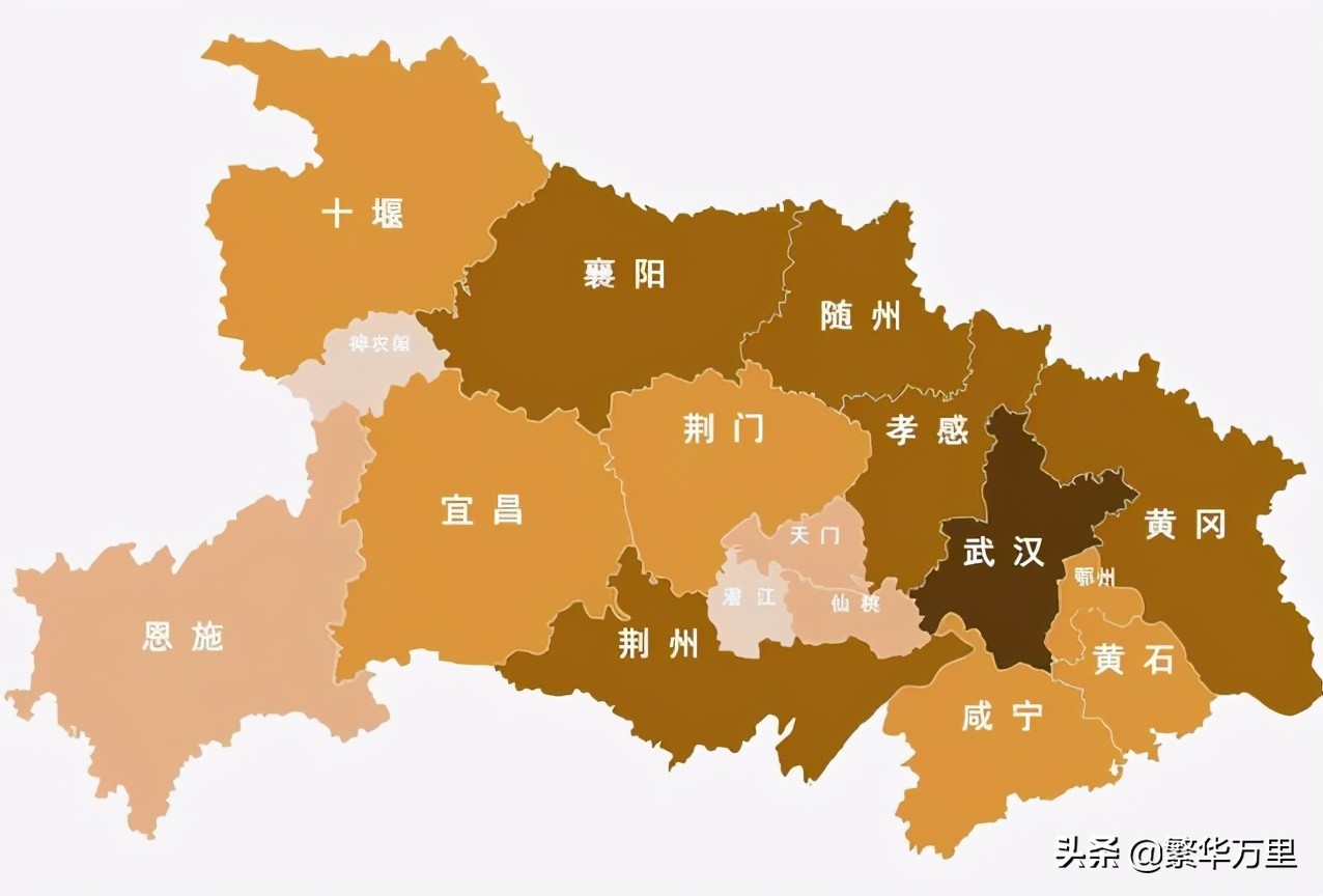 湖北省的区划调整，12个地级市之一，武汉市为何没有1个县？