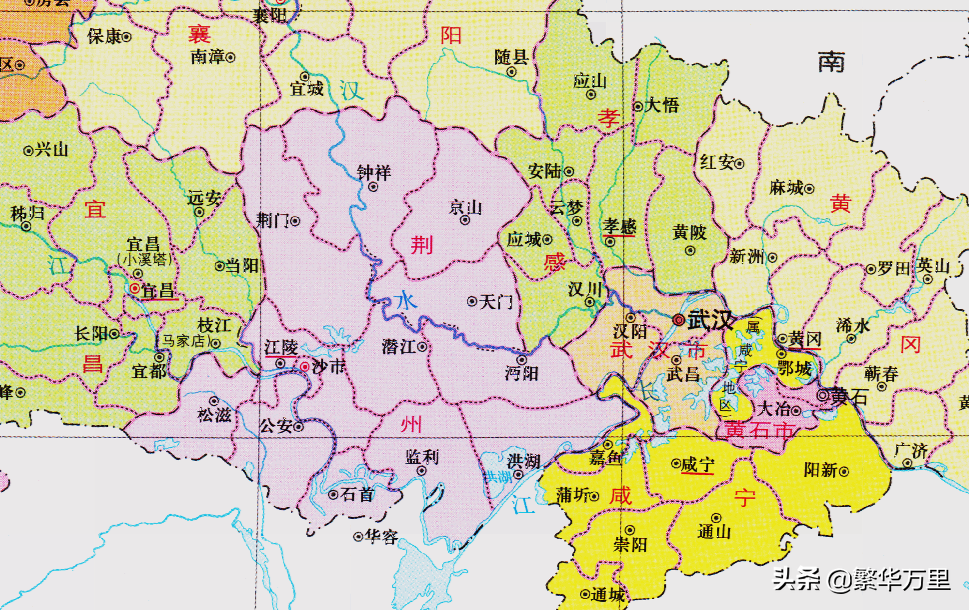 湖北省的区划调整，12个地级市之一，武汉市为何没有1个县？